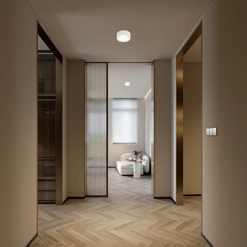 Spot tavan, Mini plafoniera ELORA 8915 alb crem