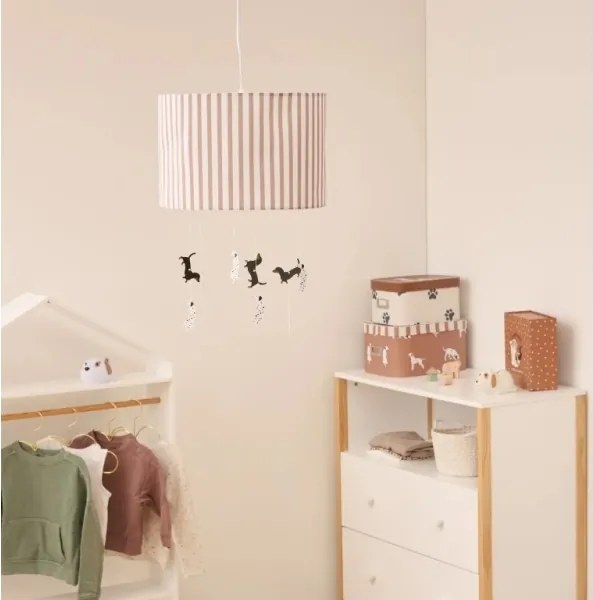 Lampă suspendată pentru copii SCOTT, 1xE27/40W/230V, cu căței - Atmosphera