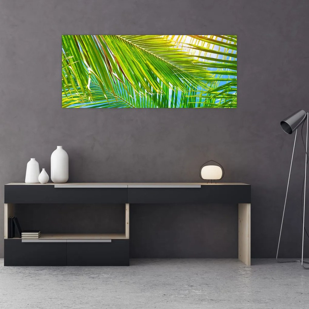 Tablou - Frunze de palmier (120x50 cm)