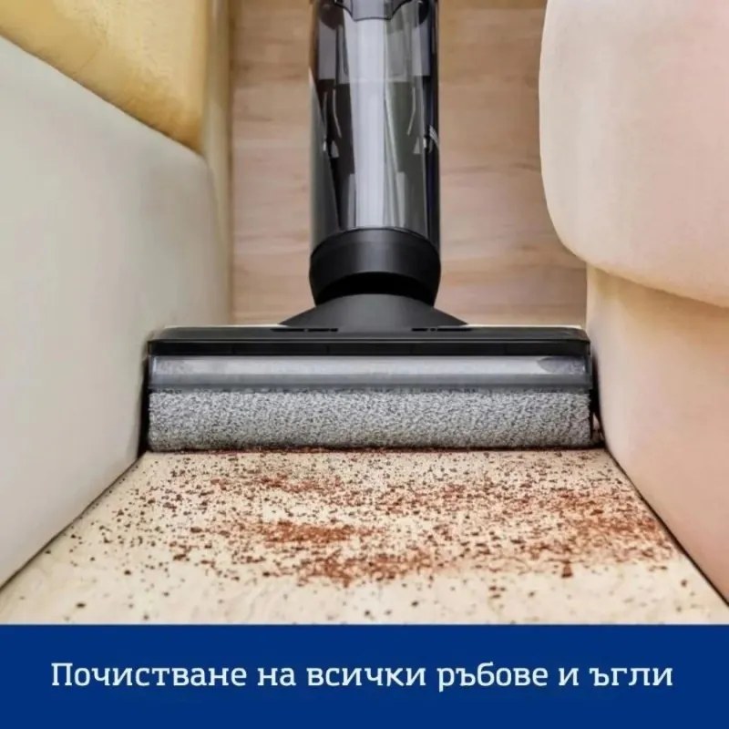 Aspirator vertical fara fir Floor One Switch S6 FW301400FR, 230W, Uscat/Umed, Flashdry cu autocuratare, Autonomie 65 min, Filtru pentru par animale de companie, Negru