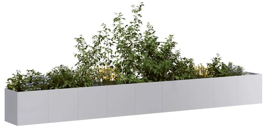 vidaXL Jardinieră 360x40x40 cm oțel galvanizat