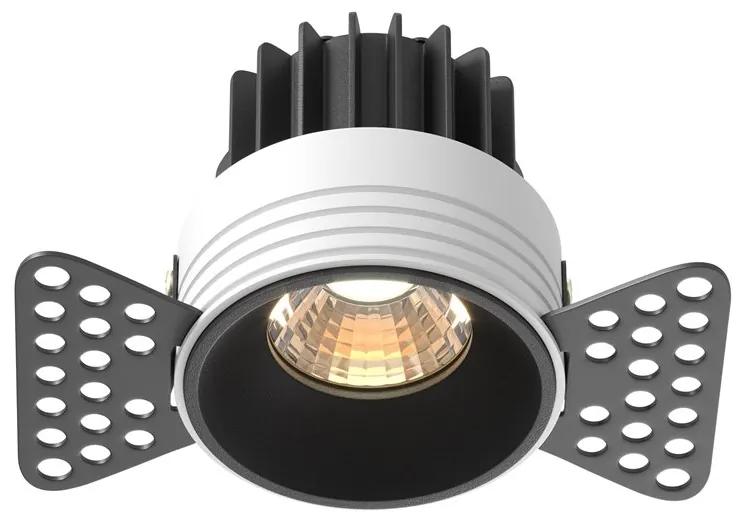 Spot LED incastrabil design tehnic Round D-9,6cm negru