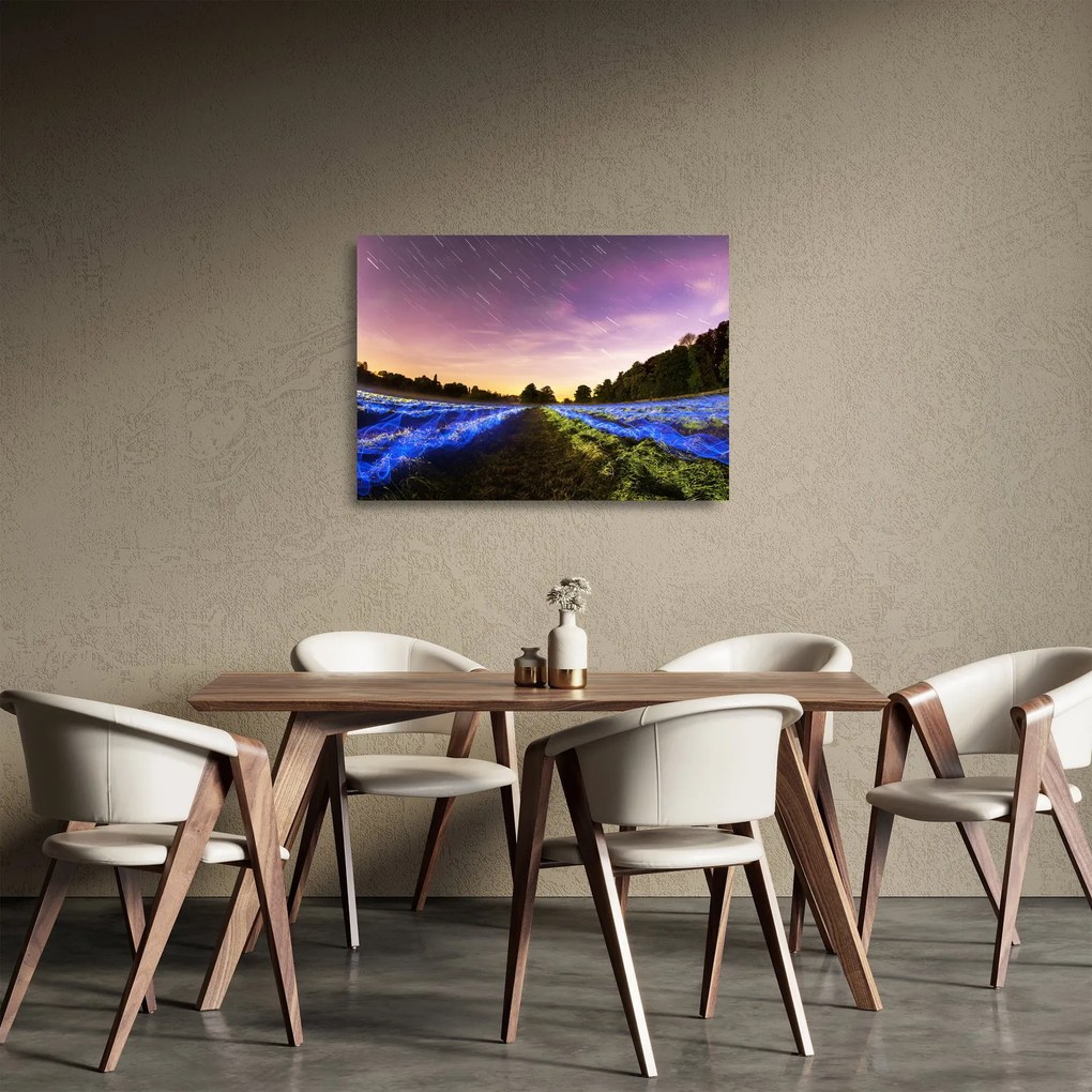 Tablou pe sticlă cu câmp colorat (70x50 cm)