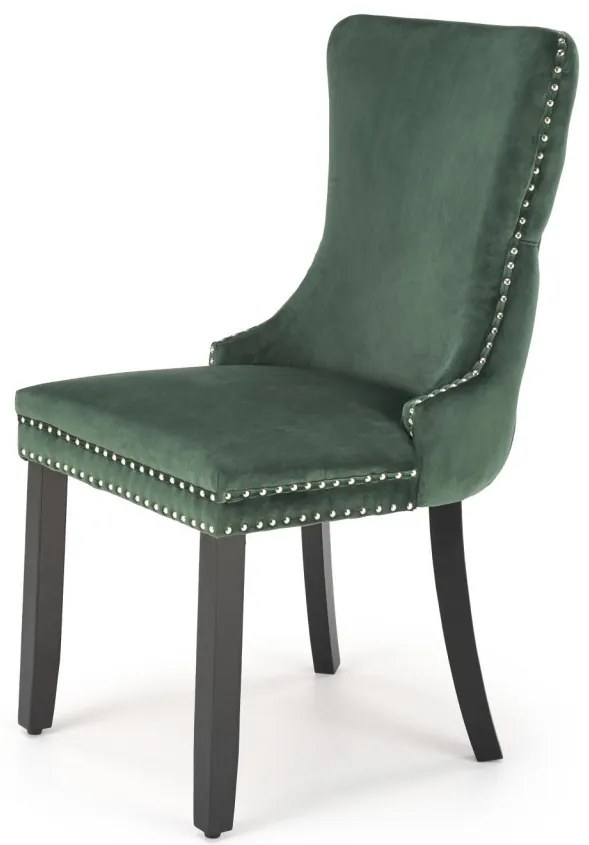 Scaun Alda velvet verde inchis H95 cm