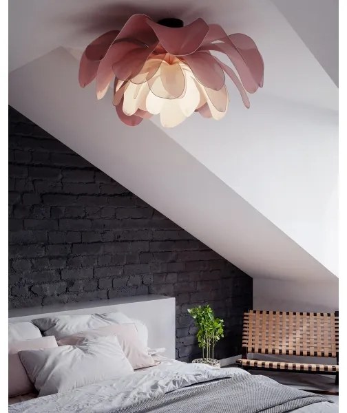 ByRydens 4202430-0500 - Plafonieră LOU LOU 1xE27/8W/230V, roz