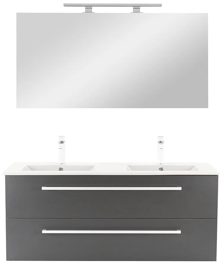 Mobilier complet de baie Vario Clam 120 stejar-antracit