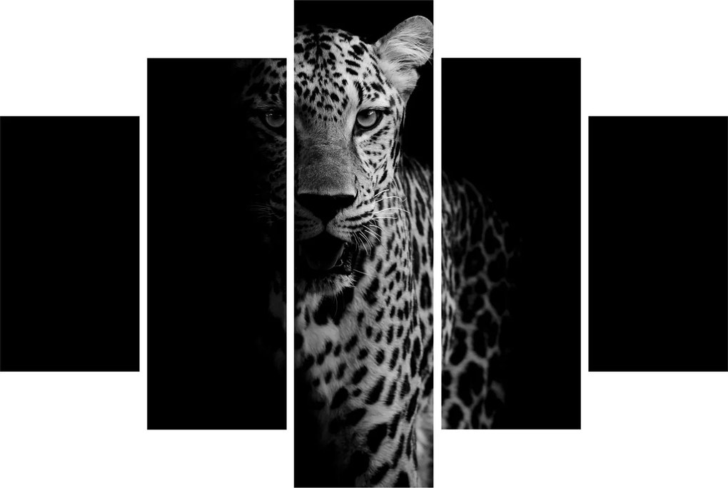 Tablou - Portret de leopard (150x105 cm)