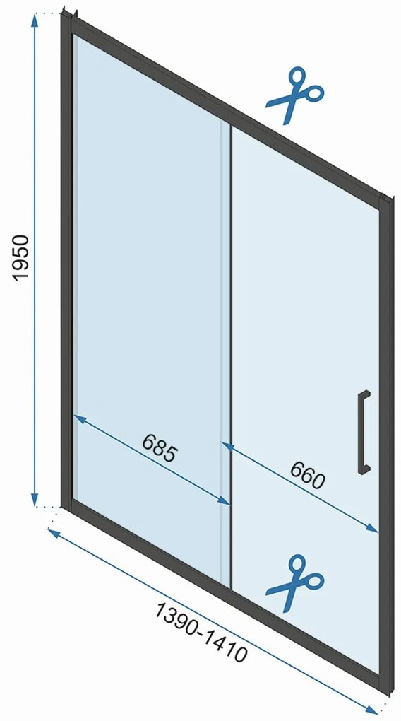 Cabina dus REA Rapid Slide Chrome