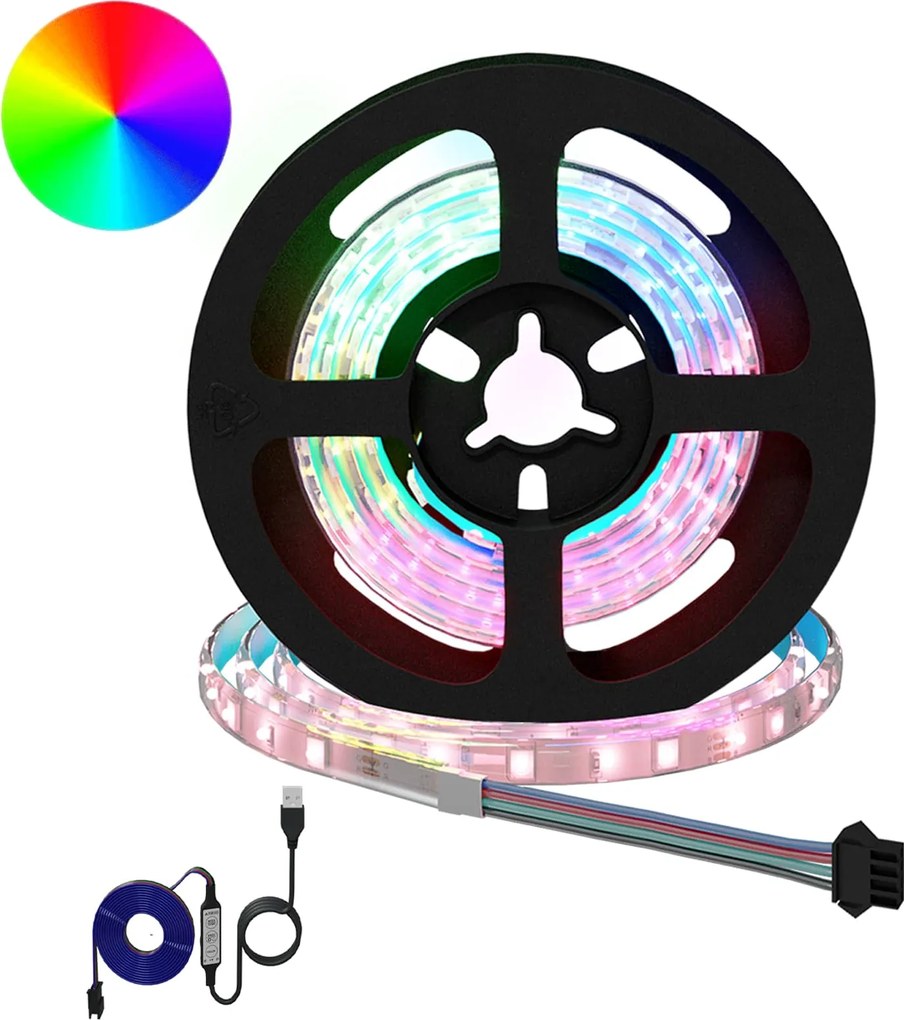 vidaXL Bandă LED 2 pcs Negru și transparent 750 mm Cupru și Plastic