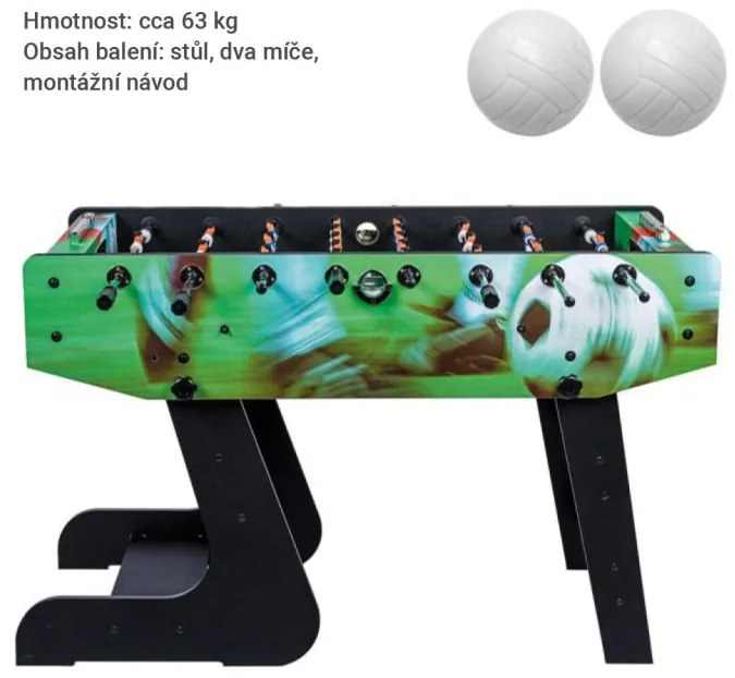 Masa de fotbal Liverpool 141 x 125 x 89 cm, imprimare verde