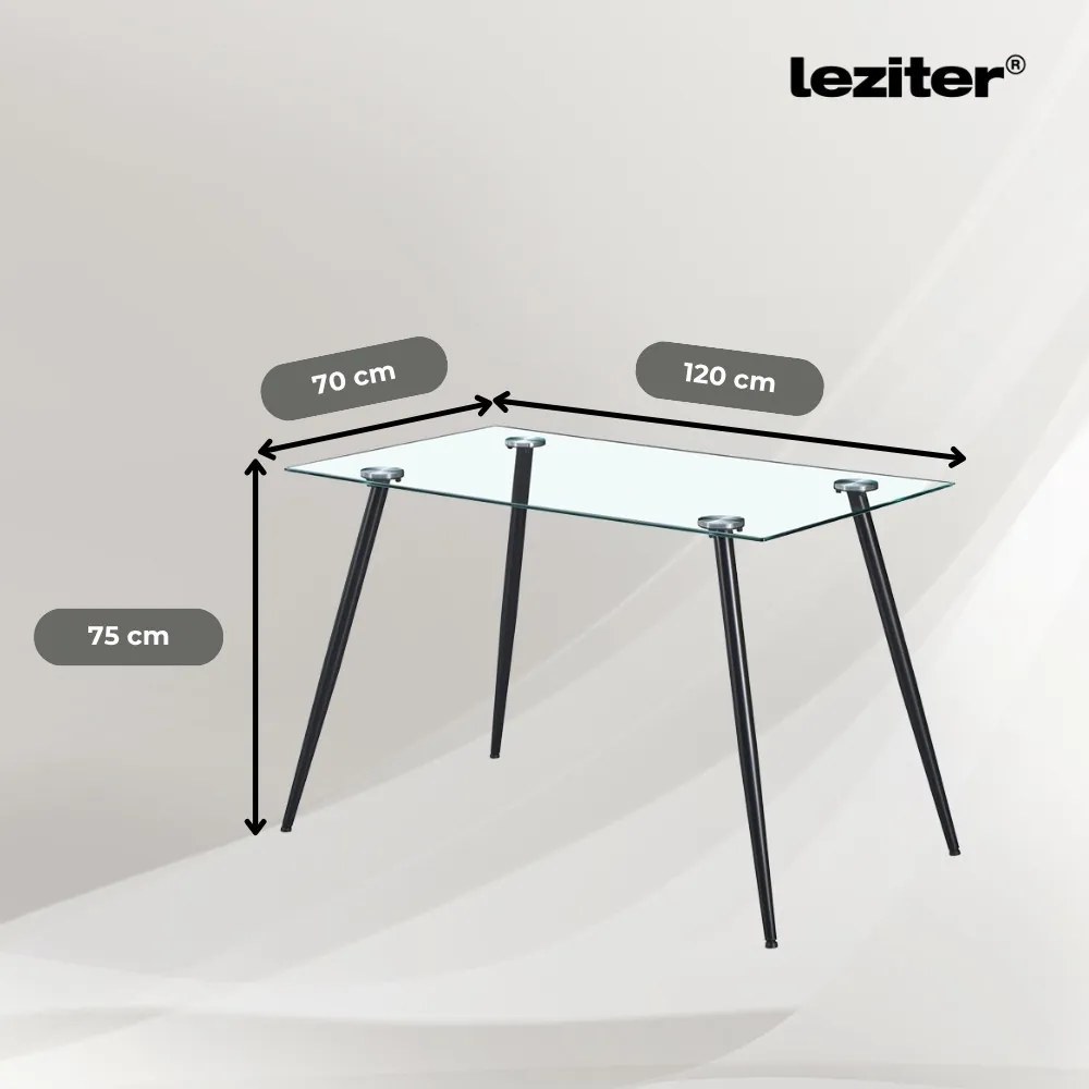 Cruz 4+1 set de sufragerie negru