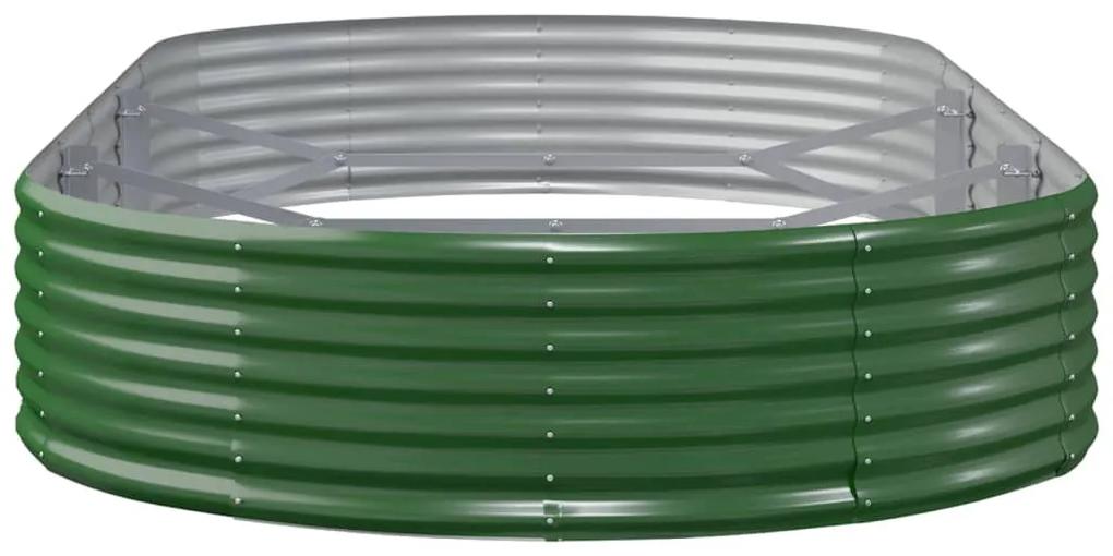 Jardiniera gradina verde 296x140x36cm otel vopsit electrostatic 1, Verde, 296 x 140 x 36 cm