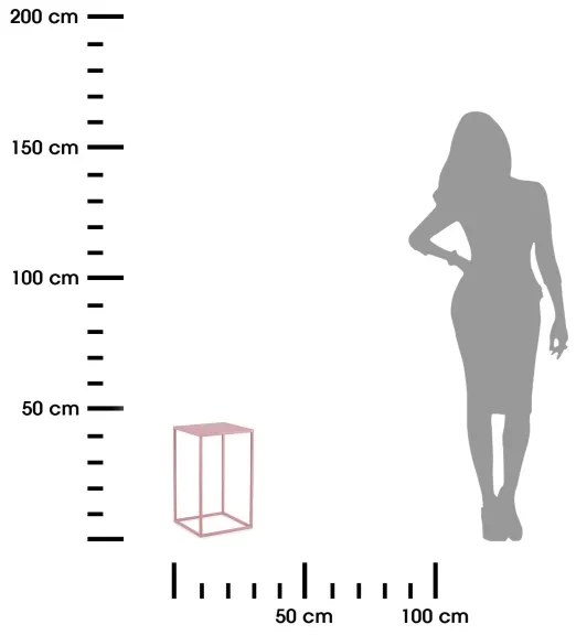 Suport de flori 40x24 cm roz