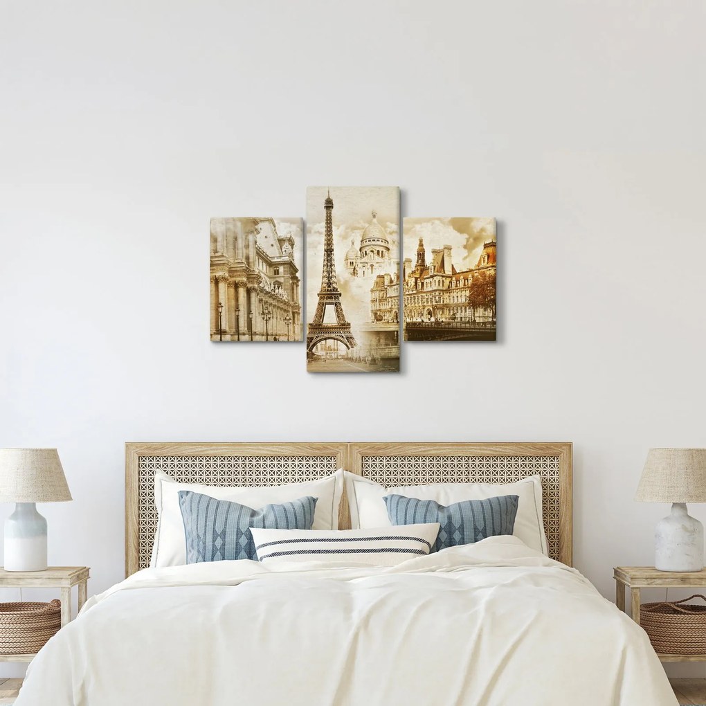 Tablou - Monumente din Paris (90x60 cm)