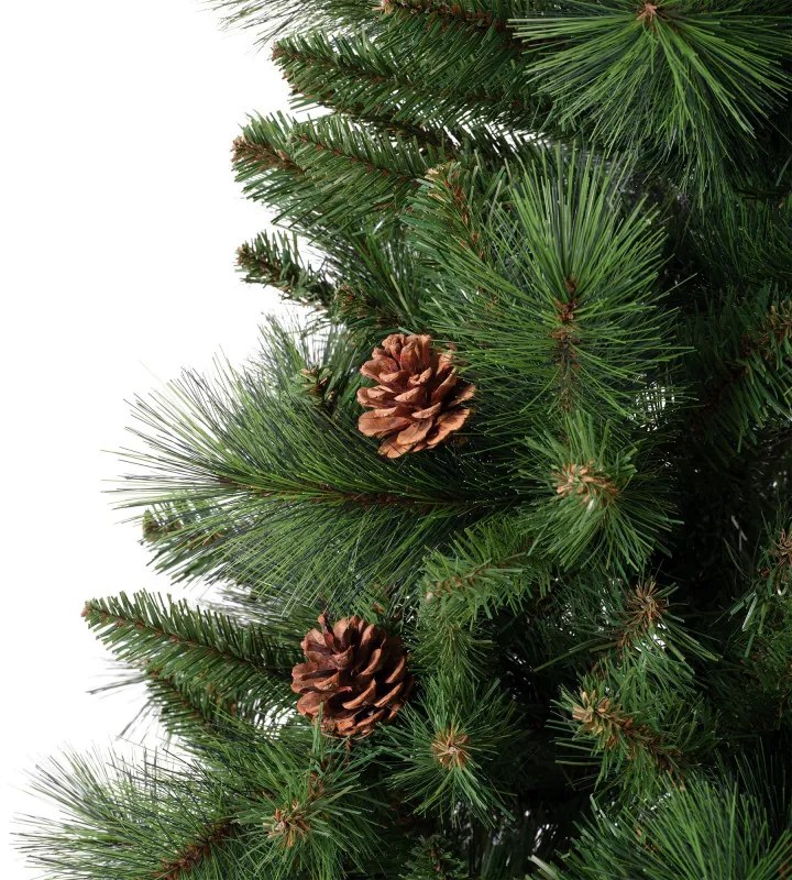 Brad artificial Everlands Norwich Pine, 150 cm, 446 ramuri, Suport metalic, Verde