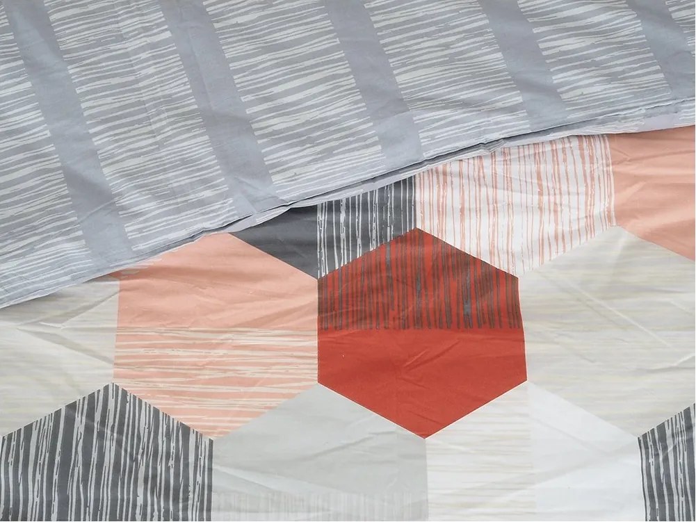 Lenjerie de pat din bumbac Renforce HONEY COMB gri Dimensiune lenjerie de pat: 70 x 90 cm | 140 x 200 cm
