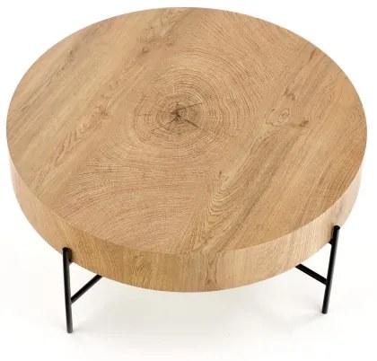 Măsuță de cafea BROOKLYN 37x80 cm stejar natural/negru