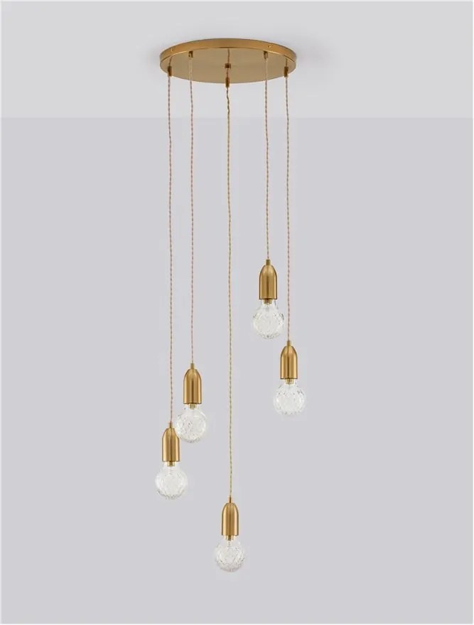 Lustra moderna cu 5 pendule design minimalist VEDA