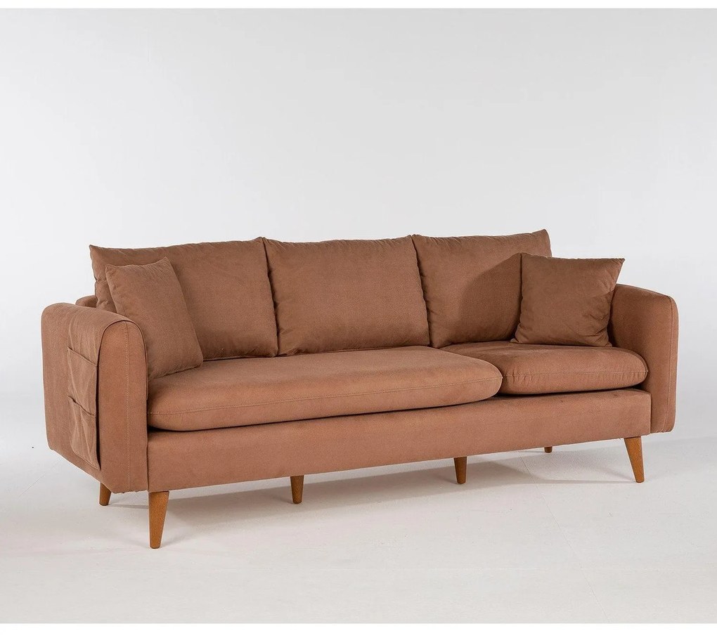 Canapea Fixa cu 3 locuri Eftal, 215 x 91 x 85 cm