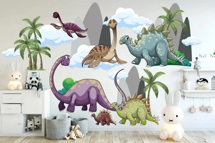 Autocolant pentru copii lumea pierdută a dinozaurilor 120 x 240 cm