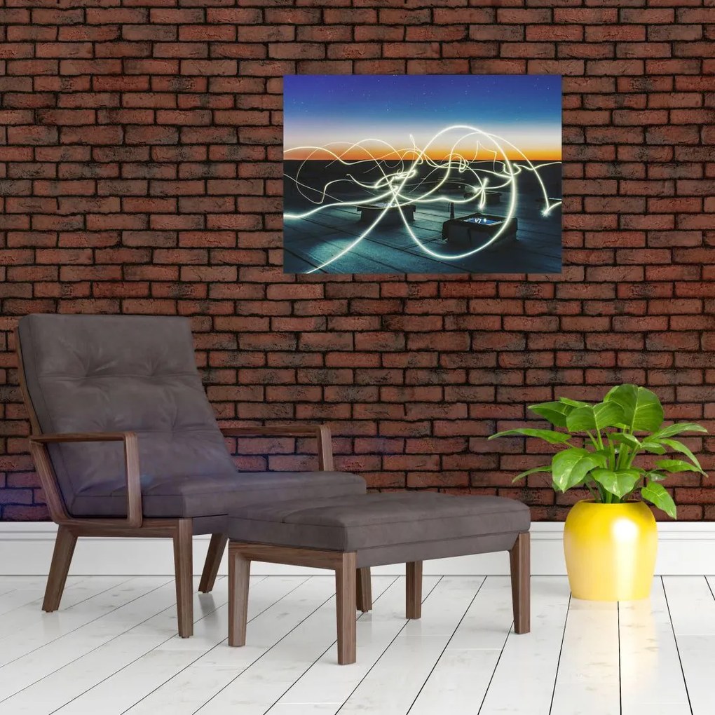 Tabloul - privire spre cer din acoperiș (70x50 cm)