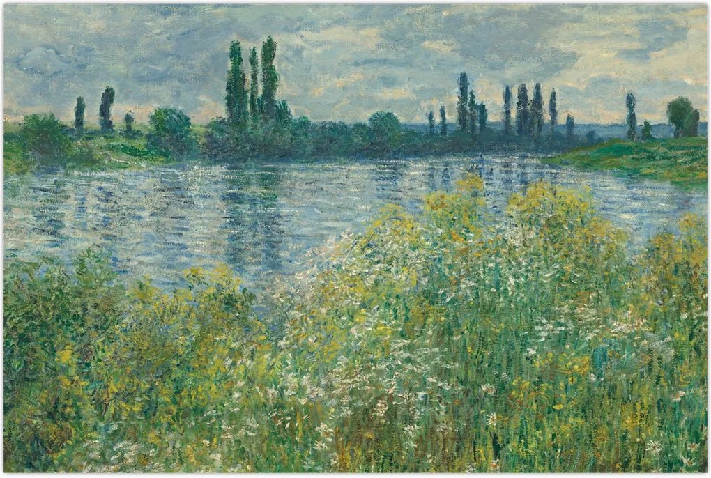 Tablou - Claude Monet, Banks of the Seine, reproducere (90x60 cm)
