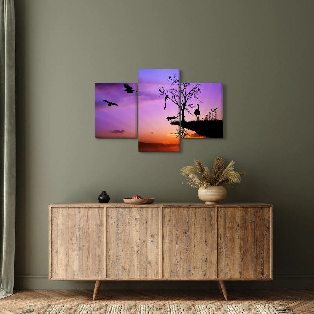 Tablou - Siluetele animalelor (90x60 cm)