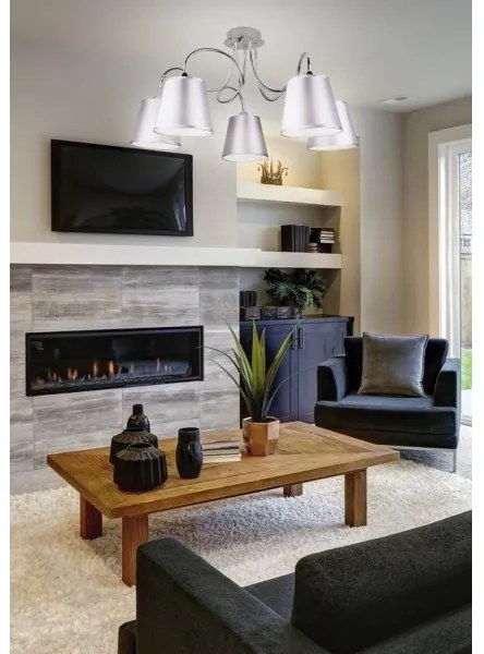 Lustră pe tijă LUK 5xE14/40W/230V