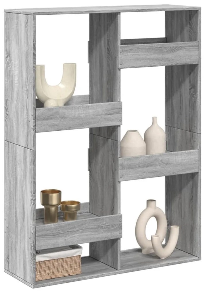 vidaXL Separator de cameră, gri sonoma, 100x33x135 cm, lemn prelucrat