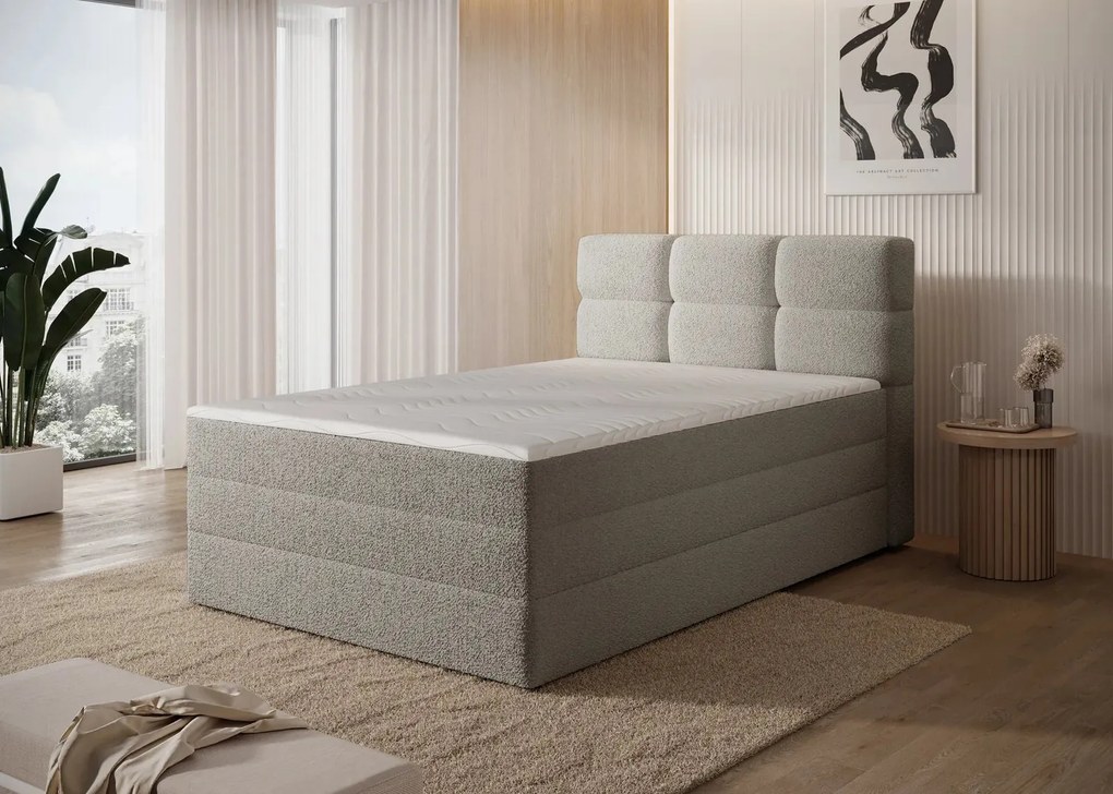 Pat lemn masiv boxspring Kasped