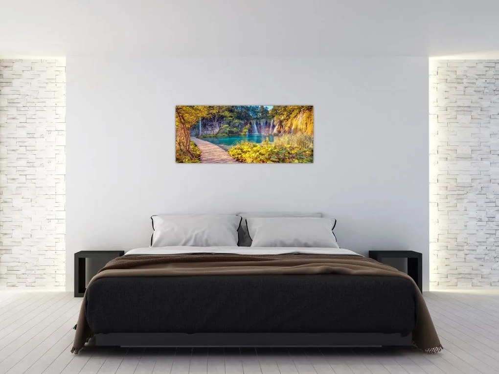 Tablou - Lacurile Plitvice, Croația (120x50 cm)