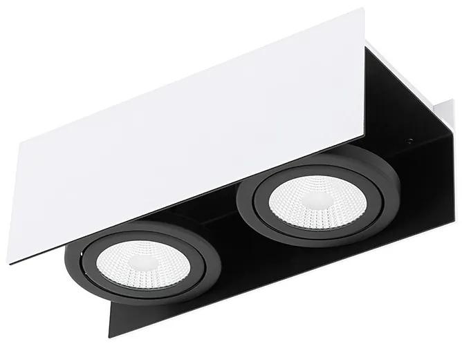 Plafoniera Eglo, cu LED, ALB/NEGRU, 13 x 11 x 31 cm