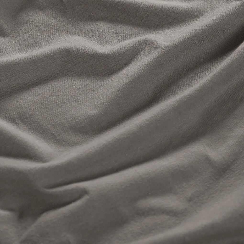 Cearșaf de pa 4Home Lycra jersey antracit, 90 x 200 cm