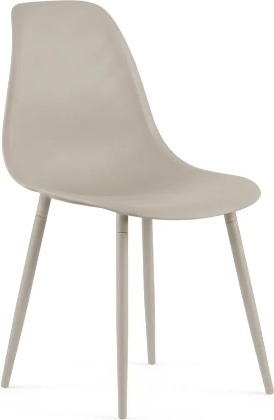 OFERTA Scaun de masa OSAKA din plastic, gri-maroniu II. calitate