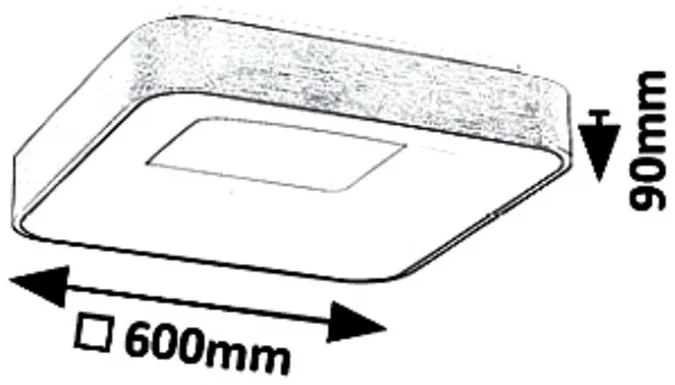 Plafoniera LED camera de zi, sufragerie, dormitor Carmella 5057 RX