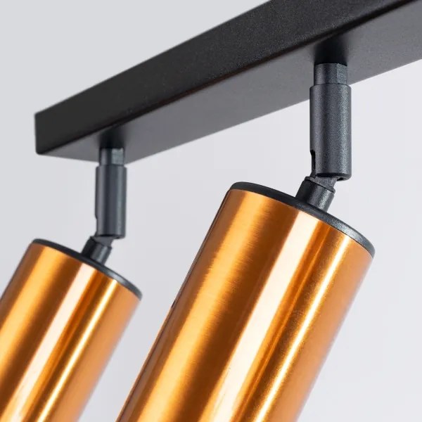 Spot Sollux SL.1376 WINX 3xGU10/10W/230V negru/cupru