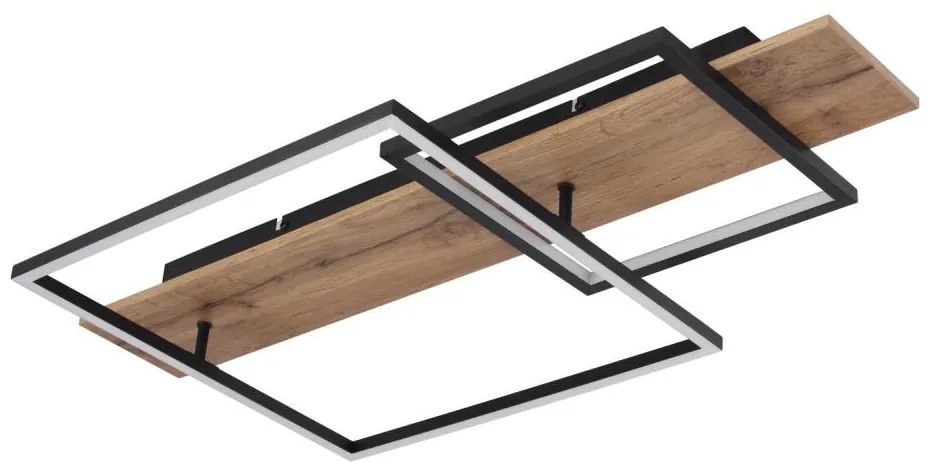 Globo VANNI 67289D1 - plafonieră LED, 24W/230V, maro/negru