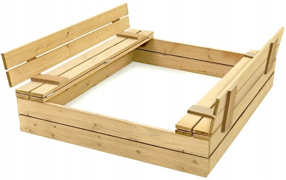 Laadă de nisip cu bănci 150cm + prelată + agrotextil