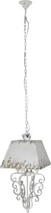 Lustră suspendată din metal, negru antichizat, 37,5×37×73,5 cm, „Viena"