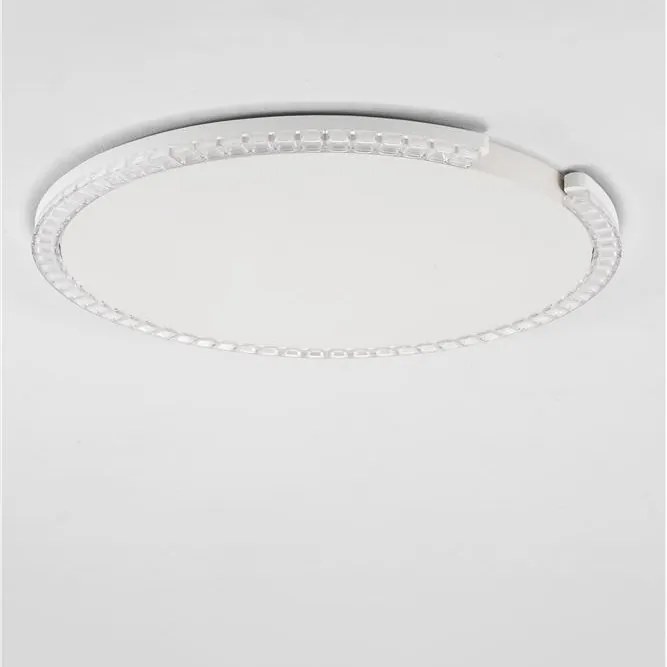 Plafoniera circulara aluminiu alb GREAMY D-65cm