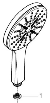 GROHE 26574DC0 - Duș de mână RAINSHOWER SMARTACTIVE, diametru 130 mm, oțel inoxidabil