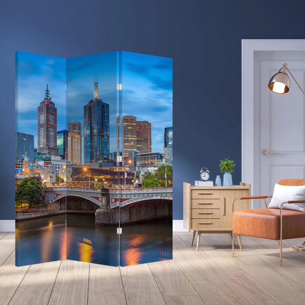 Paravan - Orașul Melbourne (126x170 cm)