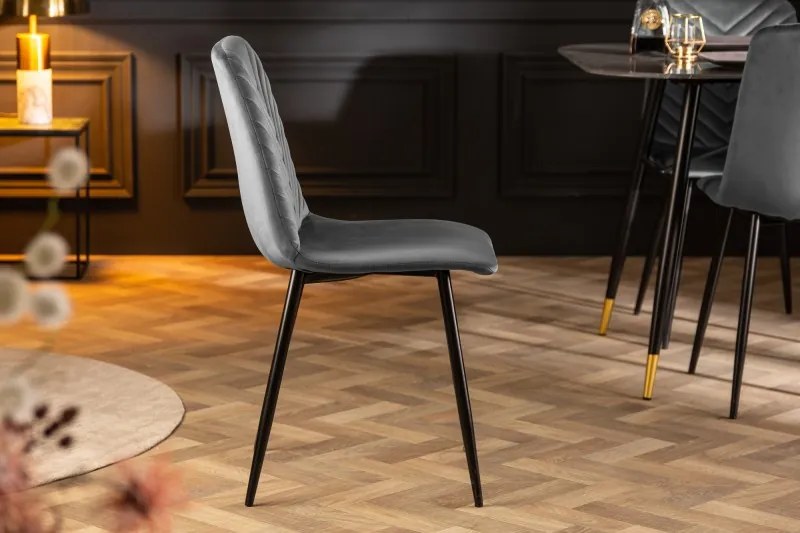 Neînvins Scaun de design Amazon catifea gri