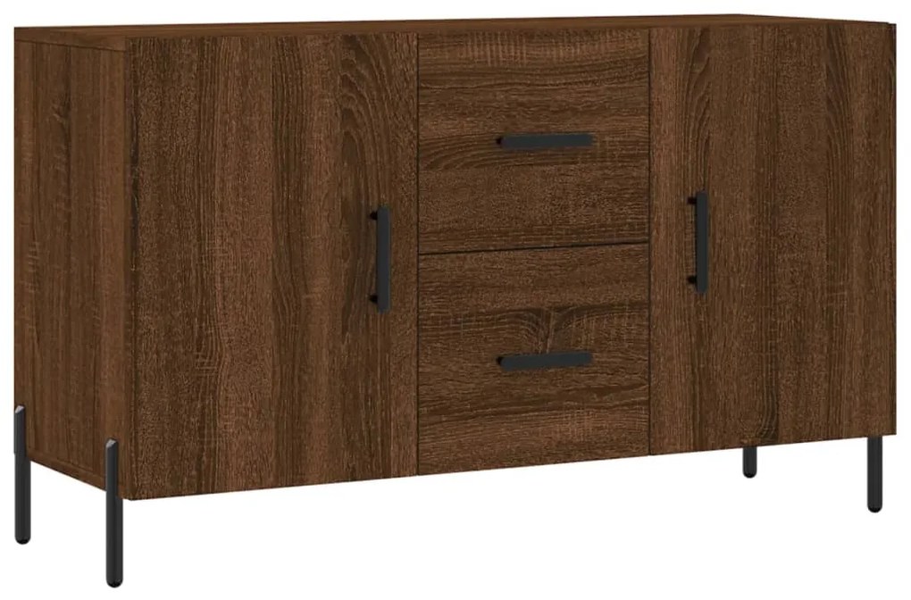 828187 vidaXL Servantă, stejar maro, 100x36x60 cm, lemn compozit