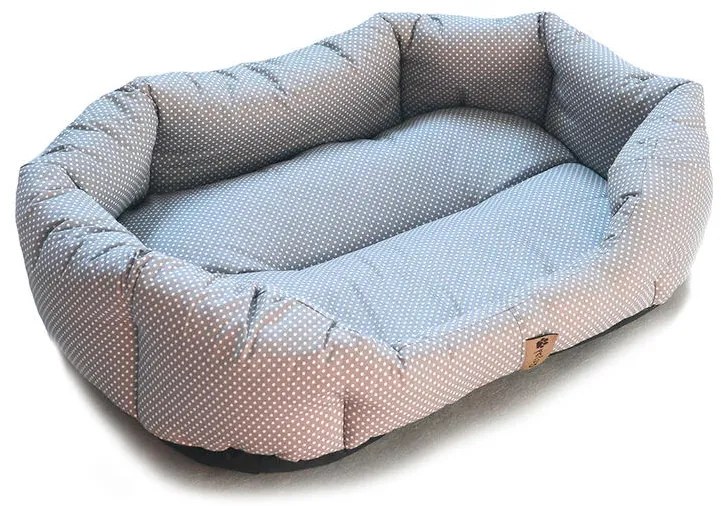 Culcuş pentru câine PUNCTE mărime M - 65 x 50 cm
