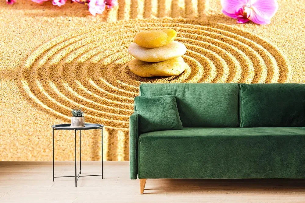Fototapet gradină cu elementele Feng Shui