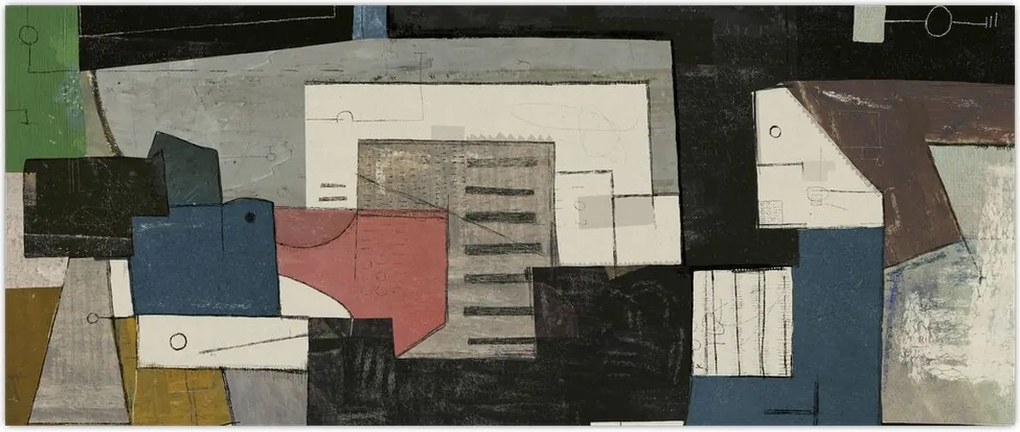 Tablou - Abstracție cubism (120x50 cm)