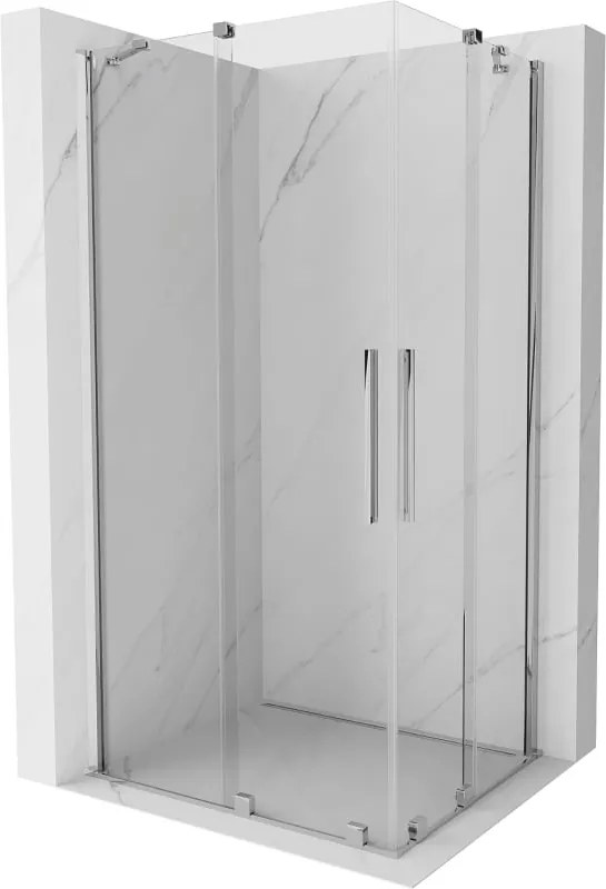 Mexen Velar Duo cabină de duș glisantă 90 x 80 cm, transparent, crom - 871-090-080-02-01