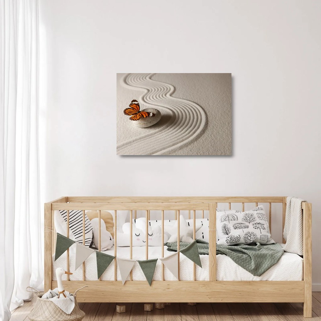 Tablou pe sticlă - Liniște în suflet (70x50 cm)