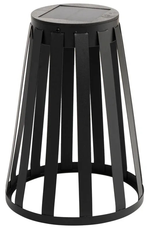 Lampă de masă pentru exterior neagră cu LED 3 trepte reglabile, solară și reîncărcabilă - Penny